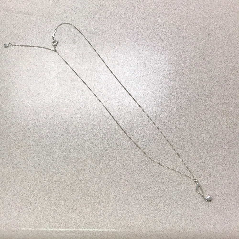 Tiffany & Co. music note pendant necklace